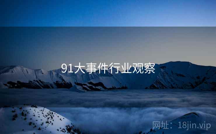 91大事件行业观察