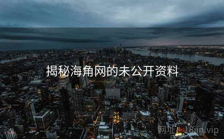 揭秘海角网的未公开资料