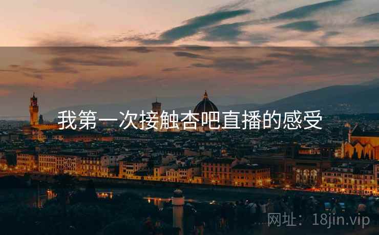 我第一次接触杏吧直播的感受